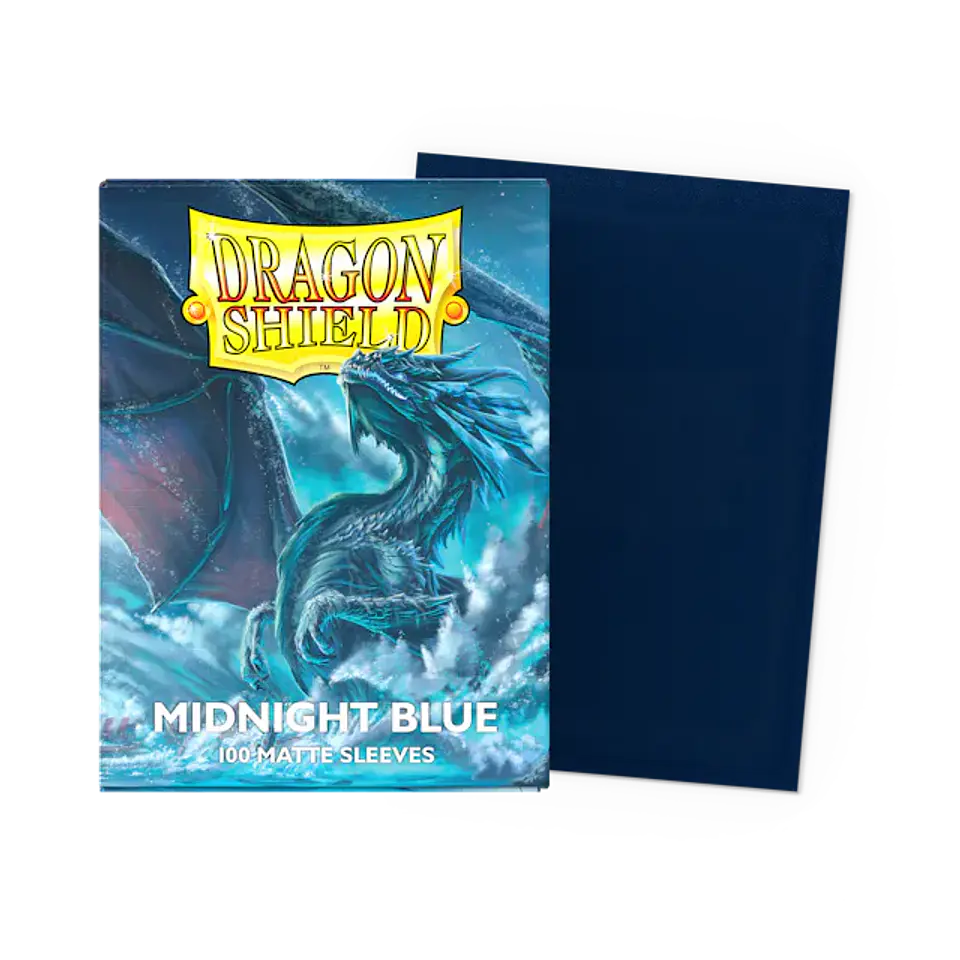 Protectores Dragon Shield Matte - Midnight Blue (x100)  1
