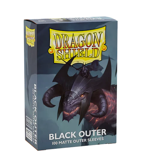 Protectores Dragon Shield - Matte Outer Sleeves - Black (x100) 