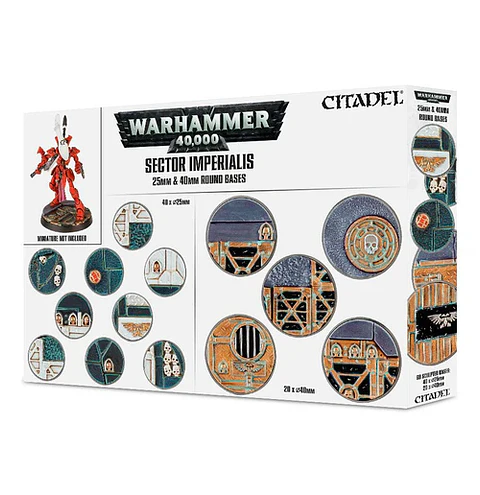 Sector Imperialis: Peanas redondas de 25 y 40 mm 