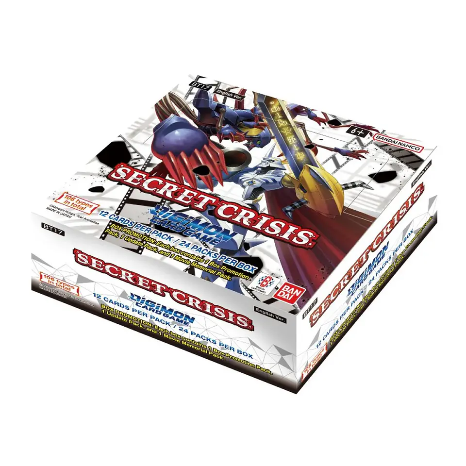Caja de sobres Digimon TCG: Secret Crisis (BT17)  1