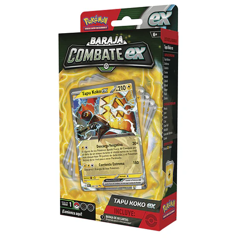 Pokemon TCG: Baraja Combate ex Tapu Koko ex 