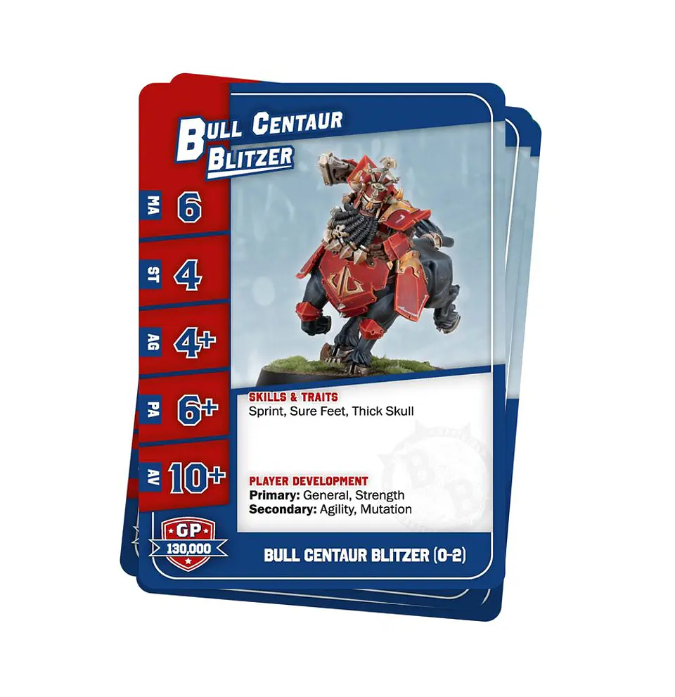 Blood Bowl: Chaos Dwarf Team - Team Card Pack  3