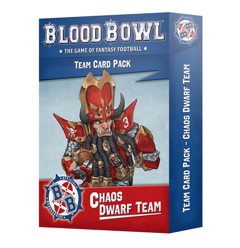 Blood Bowl: Chaos Dwarf Team - Team Card Pack  1