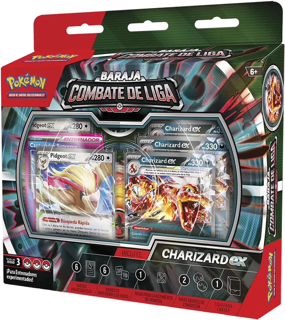 Pokémon TCG - Baraja Combate de Liga Charizard ex  1