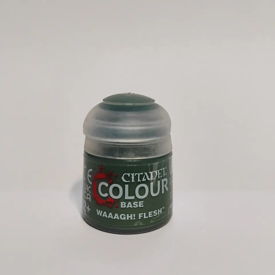 Base Color: Waaagh! Flesh 1