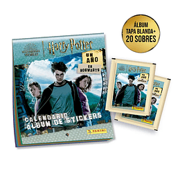 Álbum Harry Potter: Un Año en Hogwarts-Calendario + Lote 20 sobres 