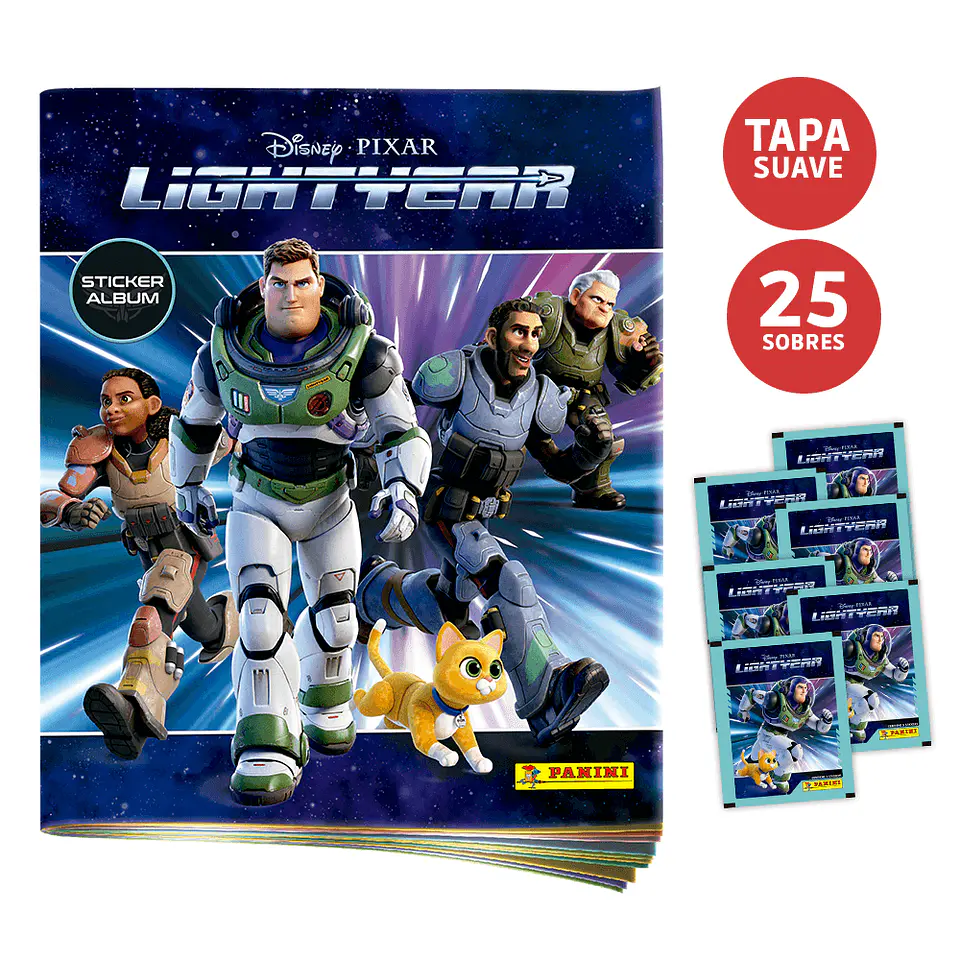 Album Lightyear - Disney Pixar + Lote 25 sobres  1