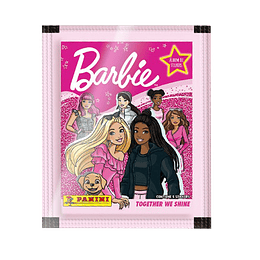 Lote 20 sobres álbum Barbie: Juntas brillamos 