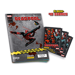 Álbum Marvel Deadpool + 40 sobres 