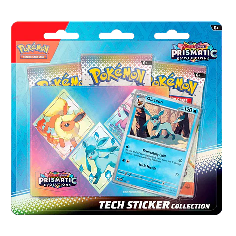 Pokemon Scarlet & Violet: Prismatic Evolutions - Tech Sticker Collection (Glaceon) 