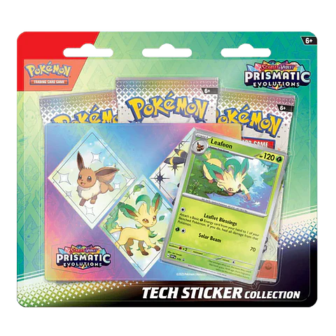 Pokemon Scarlet & Violet: Prismatic Evolutions - Tech Sticker Collection (Leafeon) 