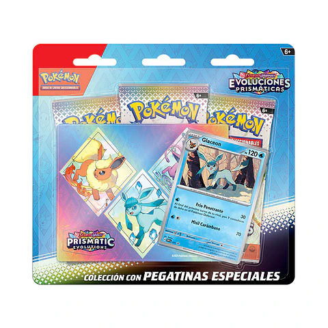 Pokemon Escarlata y Púrpura: Evoluciones Prismaticas - Pegatinas Espaciales (Glaceon) 
