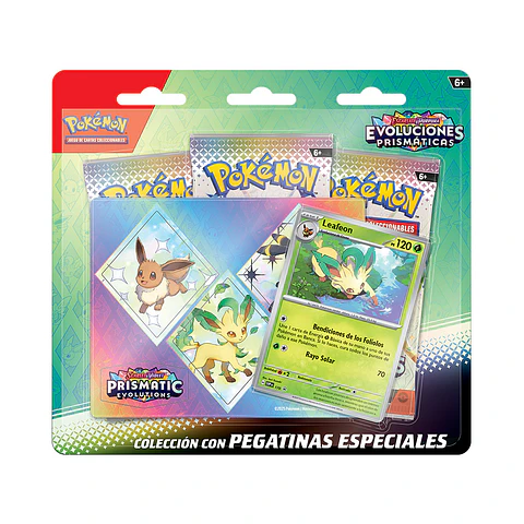 Pokemon Escarlata y Púrpura: Evoluciones Prismaticas - Pegatinas Espaciales (Leafeon) 