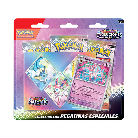 Pokemon Escarlata y Púrpura: Evoluciones Prismaticas - Pegatinas Espaciales (Sylveon) 