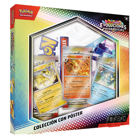 Pokemon Escarlata y Púrpura: Evoluciones Prismaticas - Colección con Póster 