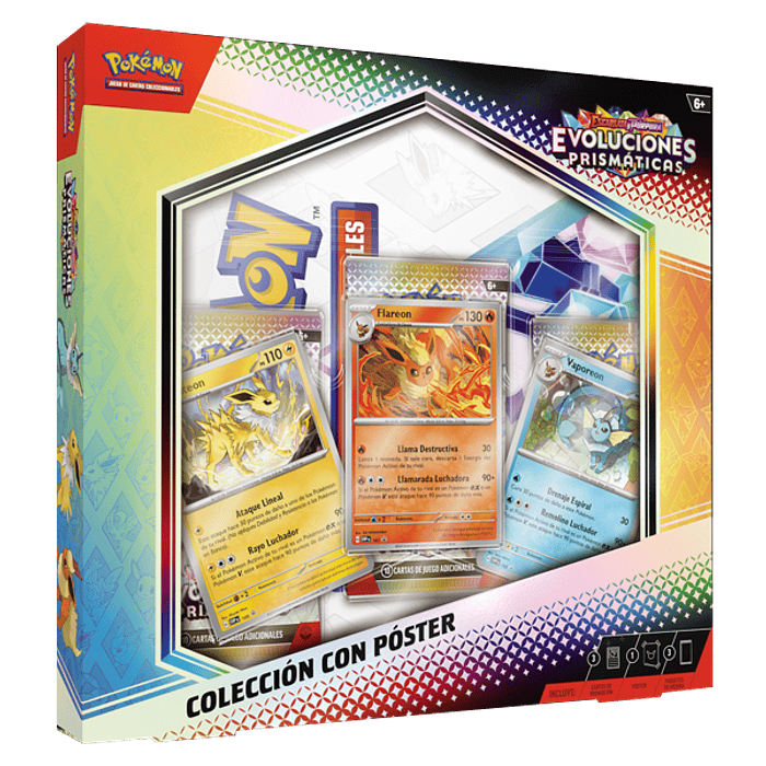 Pokemon Escarlata y Púrpura: Evoluciones Prismaticas - Colección con Póster 