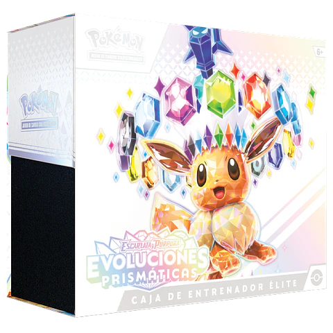 Pokemon Escarlata y Púrpura: Evoluciones Prismaticas - Caja de entrenador Élite 