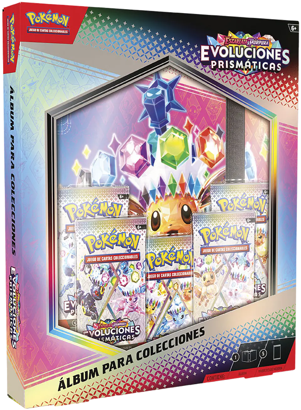 Pokemon Escarlata y Púrpura: Evoluciones Prismaticas - Álbum para colecciones  1