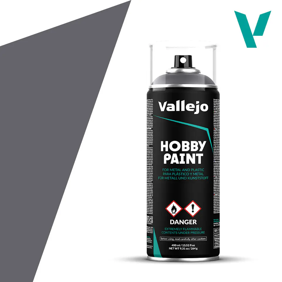 Imprimante Vallejo Hobby Paint: Gunmetal, 400 ml.  1