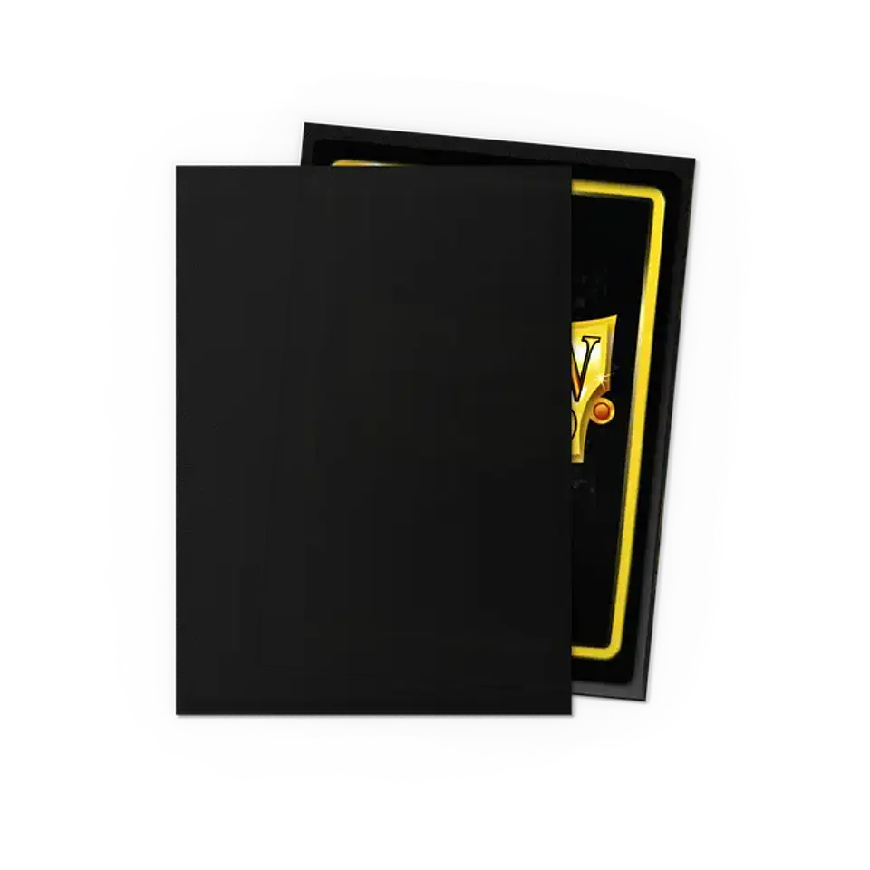 Protectores Dragon Shield Matte - Non-Glare Black (x100)  2