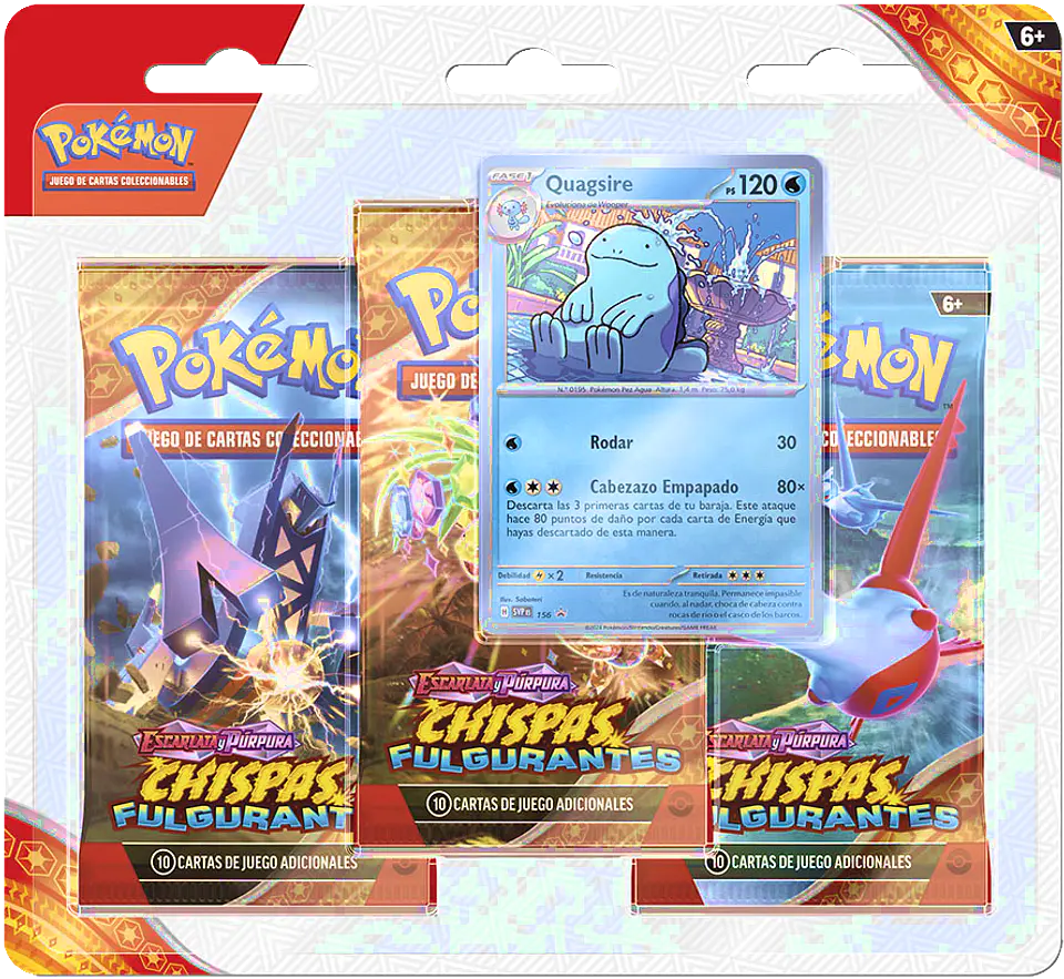 Pokémon TCG - Chispas Fulgurantes: 3-Pack (Quagsire)  1