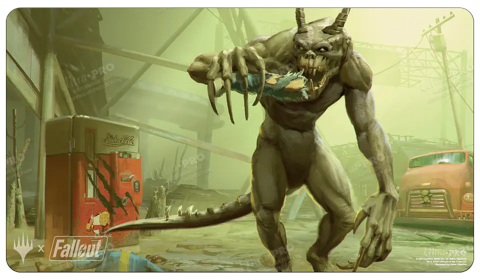 Playmat: MTG - Fallout - Tarmagoyf / Deathclaw  1