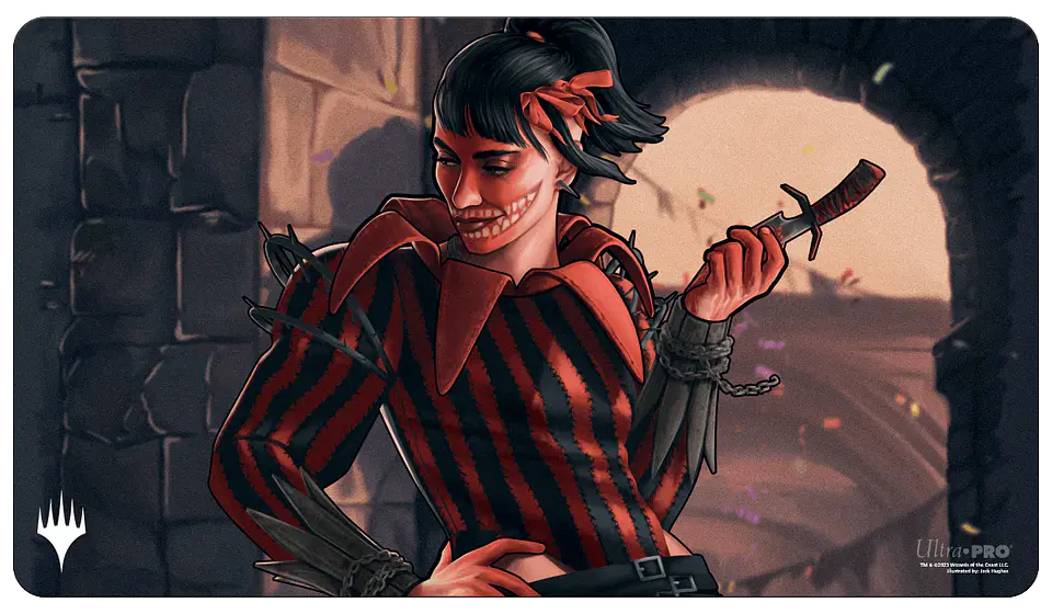 Playmat: MTG - Murders at Karlov Manor - Massacre Girl, Known Killer Dossier  1
