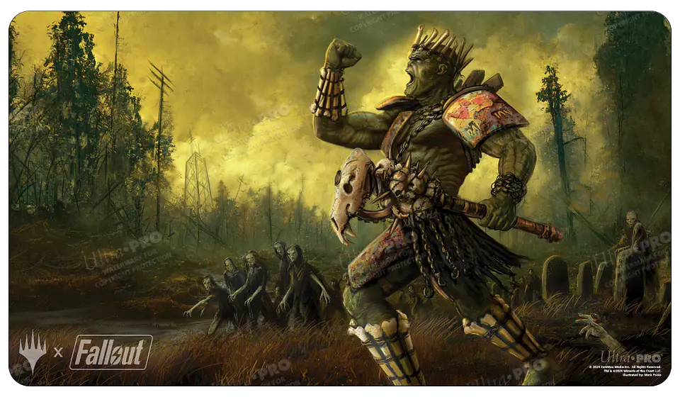 Playmat: MTG - Fallout - Grave Titan / Super Mutant  1