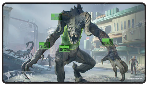 Playmat: MTG Fallout - V.A.T.S. (Black-Stitched) 