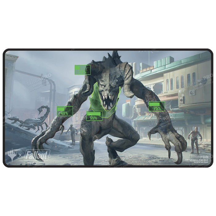 Playmat: MTG Fallout - V.A.T.S. (Black-Stitched) 