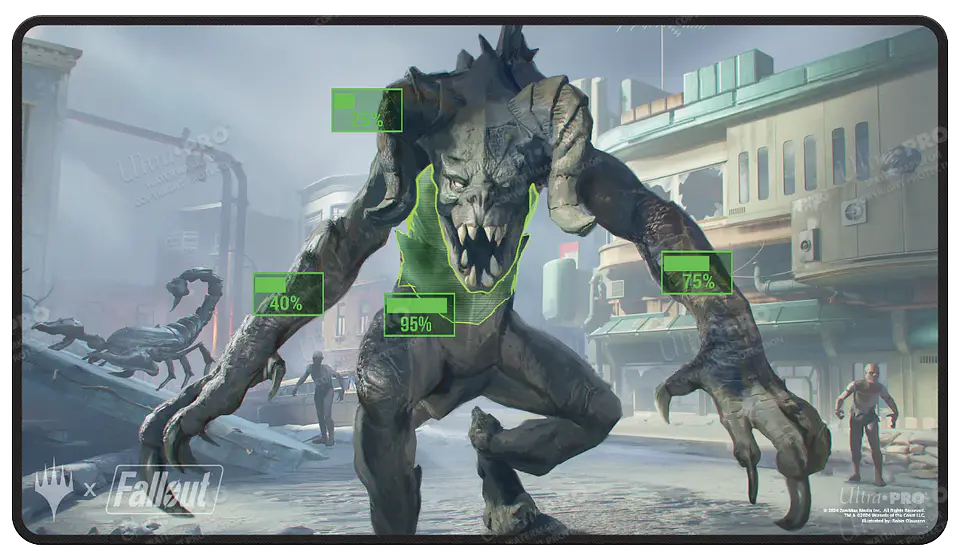 Playmat: MTG Fallout - V.A.T.S. (Black-Stitched)  1