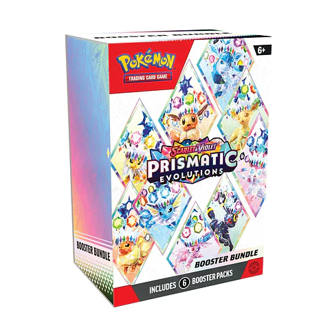 Pokémon TCG - Prismatic Evolutions - 6 Sobres Booster Bundle - Ingles