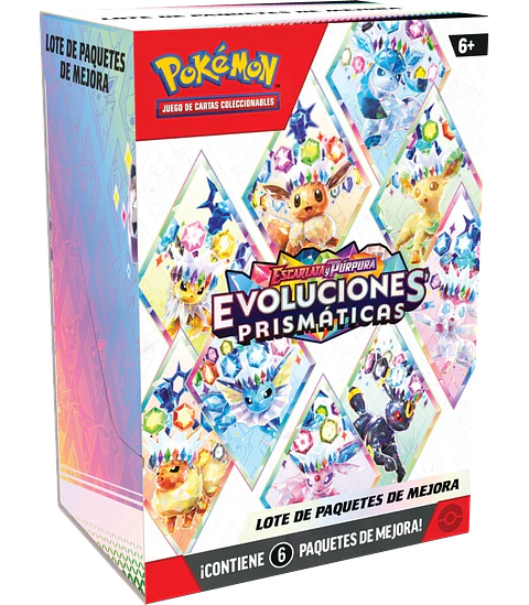 Pokemon Escarlata y Púrpura: Evoluciones Prismaticas - Lote de Paquetes de Mejora 