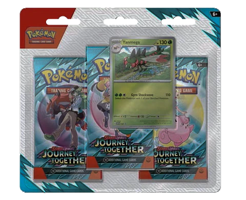 Scarlet & Violet - Journey Together - 3 Pack Blister (Yanmega - Español) 