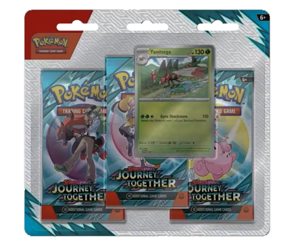 Scarlet & Violet - Journey Together - 3 Pack Blister (Yanmega - Inglés)  1