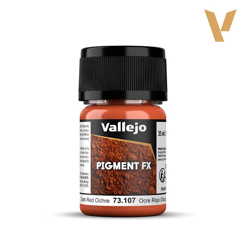 Vallejo Pigments: Dark Red Ochre - Ocre Rojo Oscuro  4