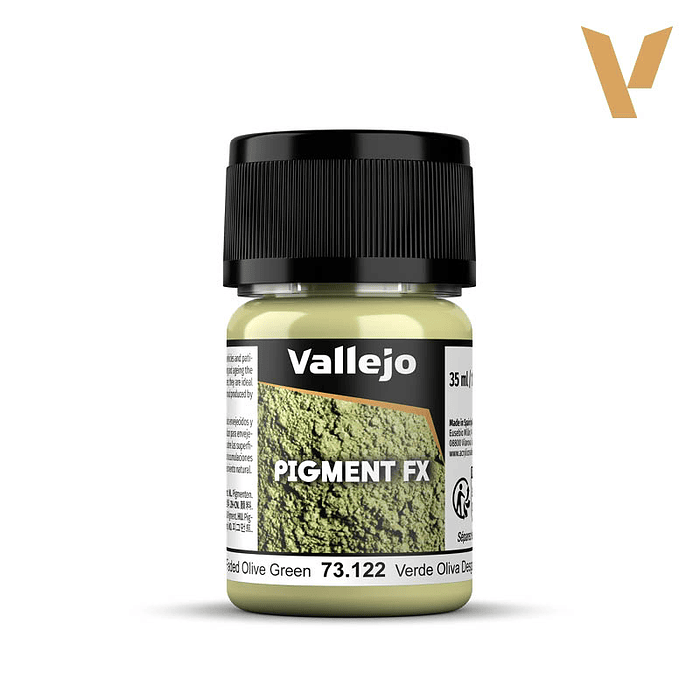 Vallejo Pigments: Faded Olive Green - Varde Oliva Desgtdo.  4