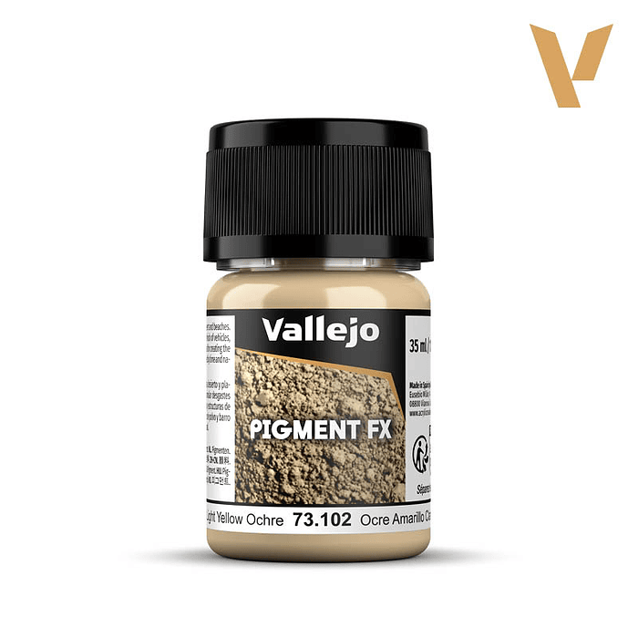 Vallejo Pigments: Light Yellow Ochre - Ocre Amarillo Claro  4