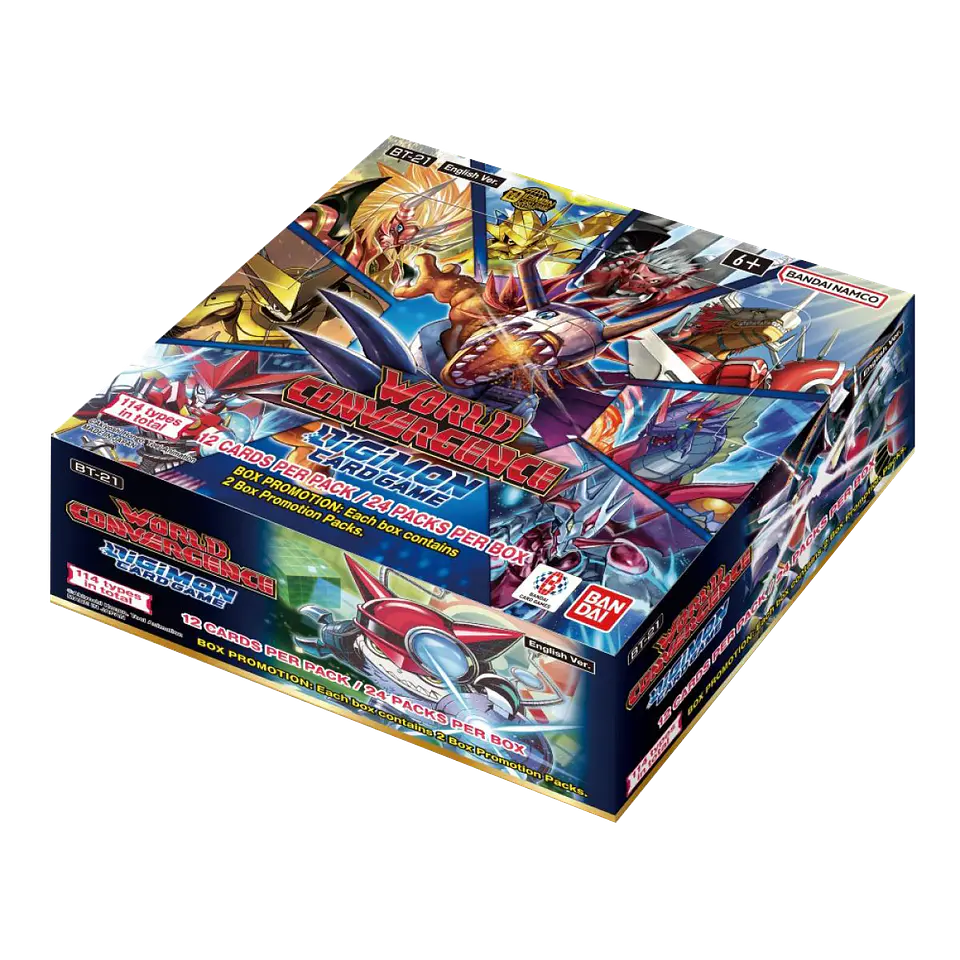 Caja de sobres Digimon TCG: World Convergence (BT-21)  1