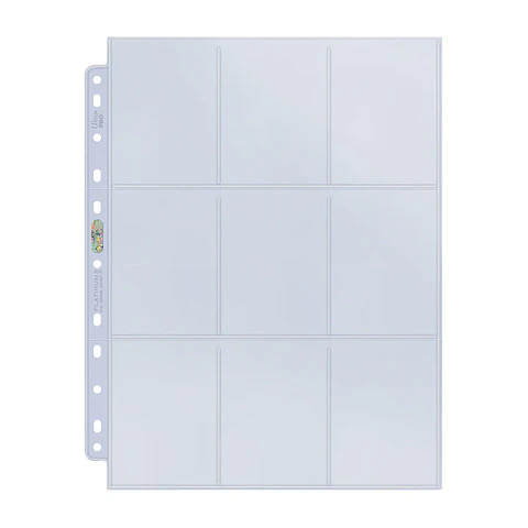 Hojas Ultra-Pro Platinum 9 bolsillos 11 agujeros (x1) 