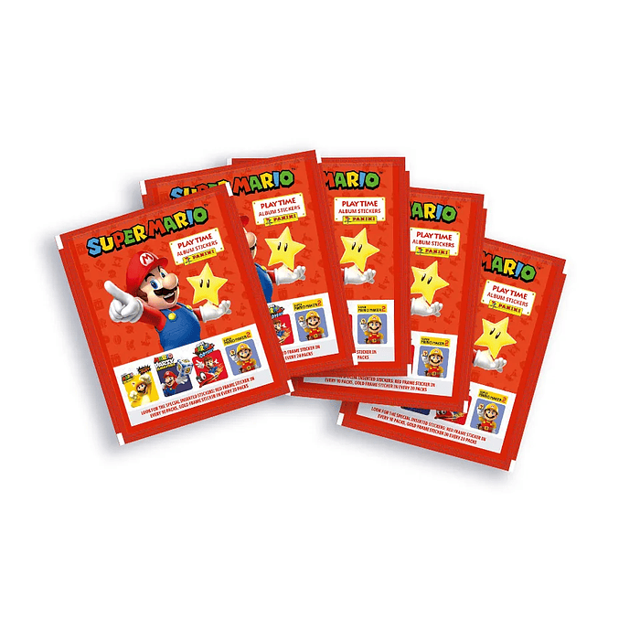 20 sobres álbum Super Mario  1