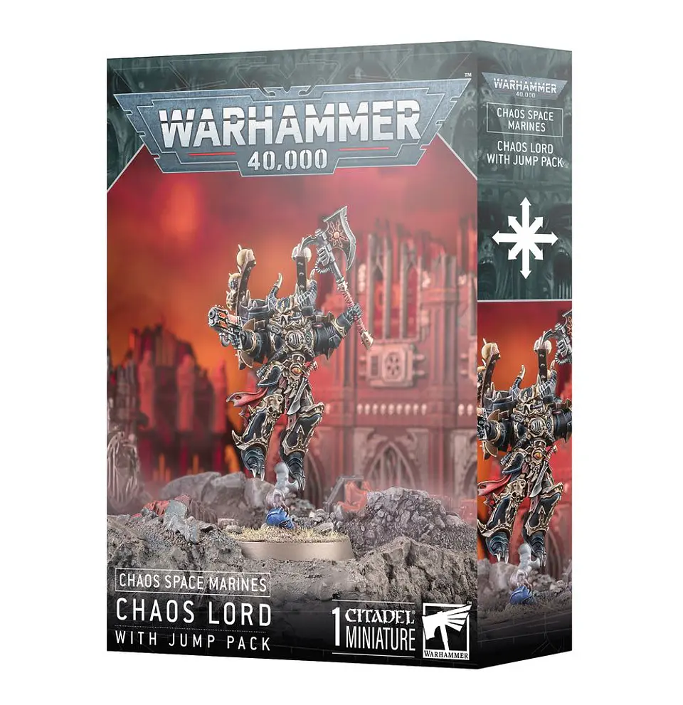 Chaos Space Marines: Chaos Lord with Jump Pack  1
