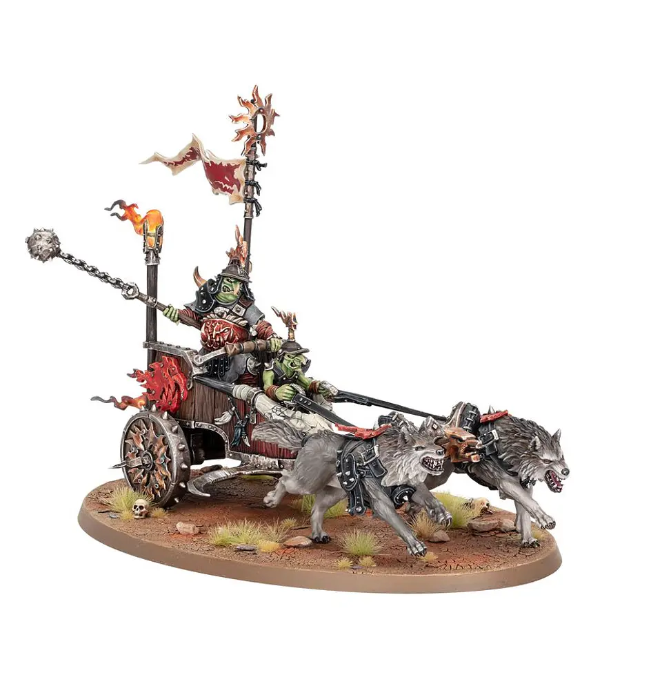 Gloomspite Gitz: Snarlboss on War-Wheela  2