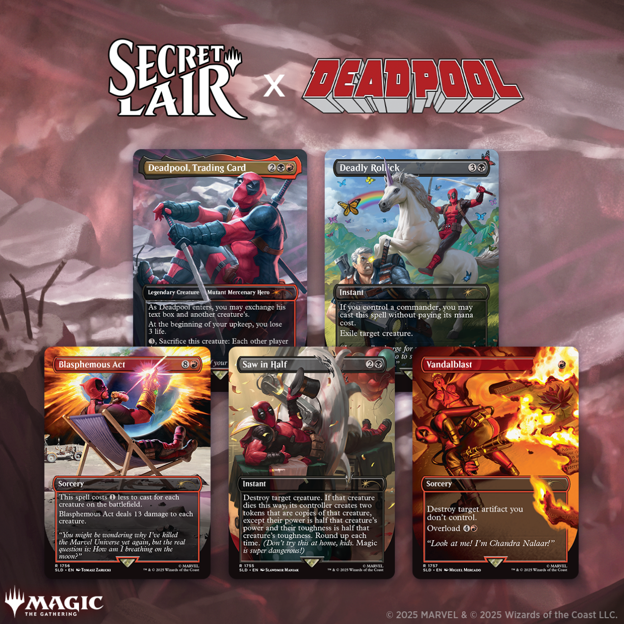 Secret Lair x Marvel: Deadpool (No Foil)