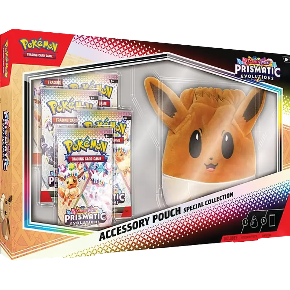 Pokemon Scarlet & Violet: Prismatic Evolutions - Accessory Pouch (Español)  1