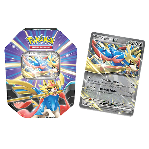 Pokémon TCG - Slashing Legends Tin: Zacian Ex (Español) 