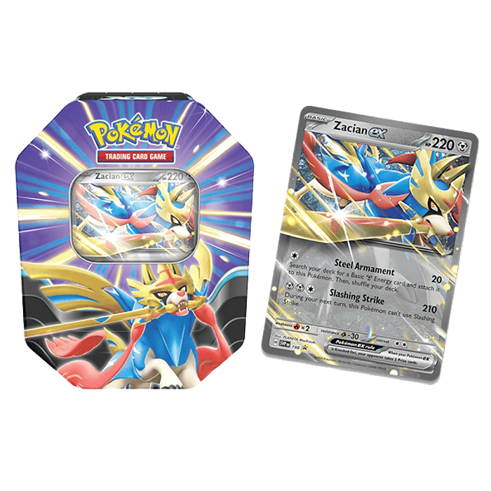 Pokémon TCG - Slashing Legends Tin: Zacian Ex (Español) 