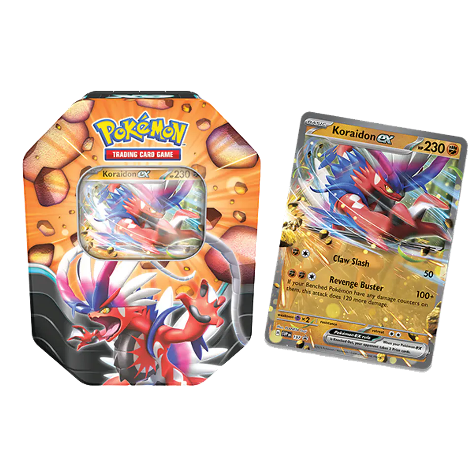 Pokémon TCG - Slashing Legends Tin: Koraidon Ex (Español)  1