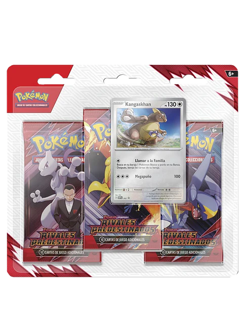 Scarlet & Violet: Destined Rivals - 3 Pack Blister (Kangaskhan - Español) 