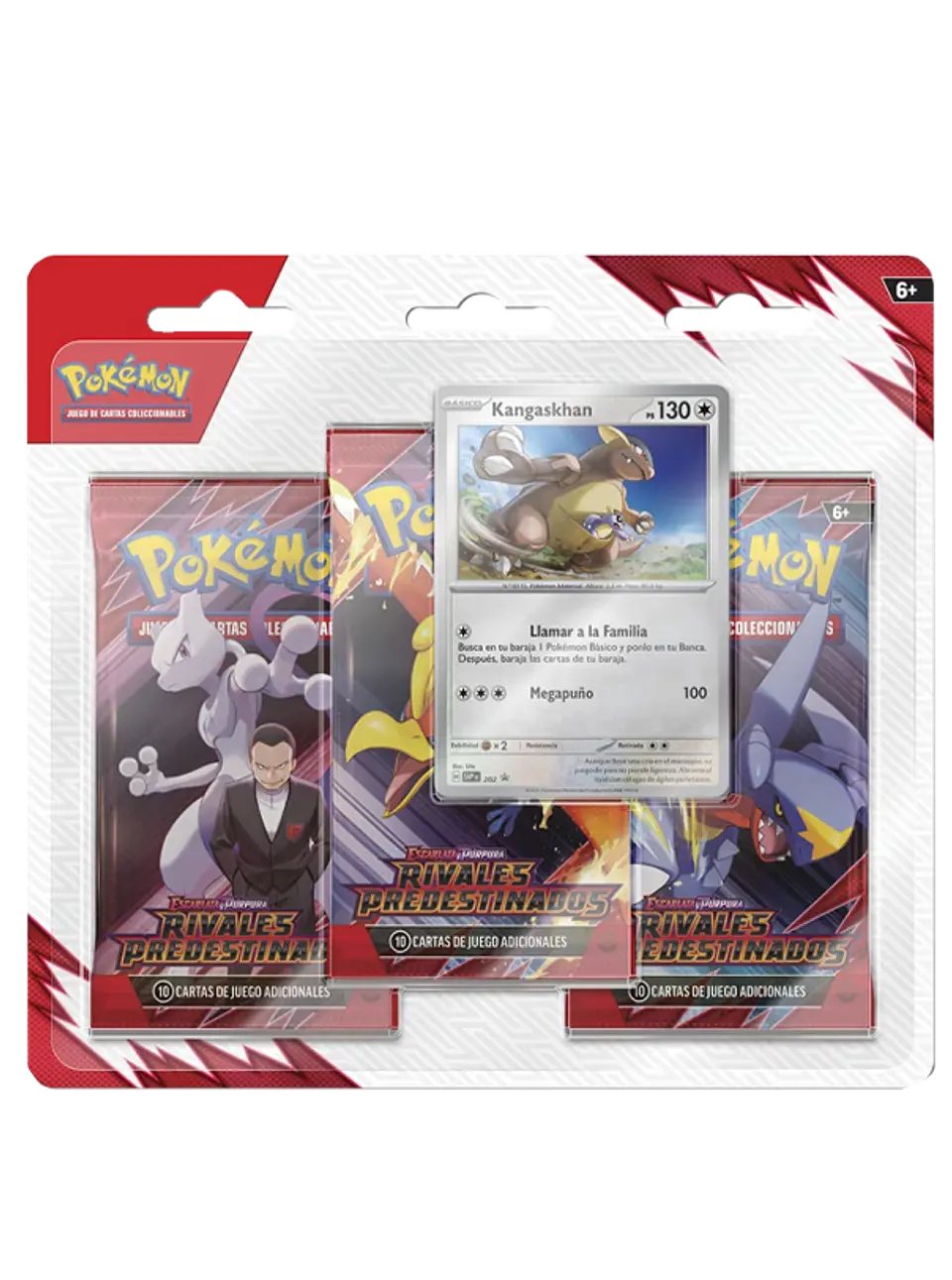 Scarlet & Violet: Destined Rivals - 3 Pack Blister (Kangaskhan - Español)  1